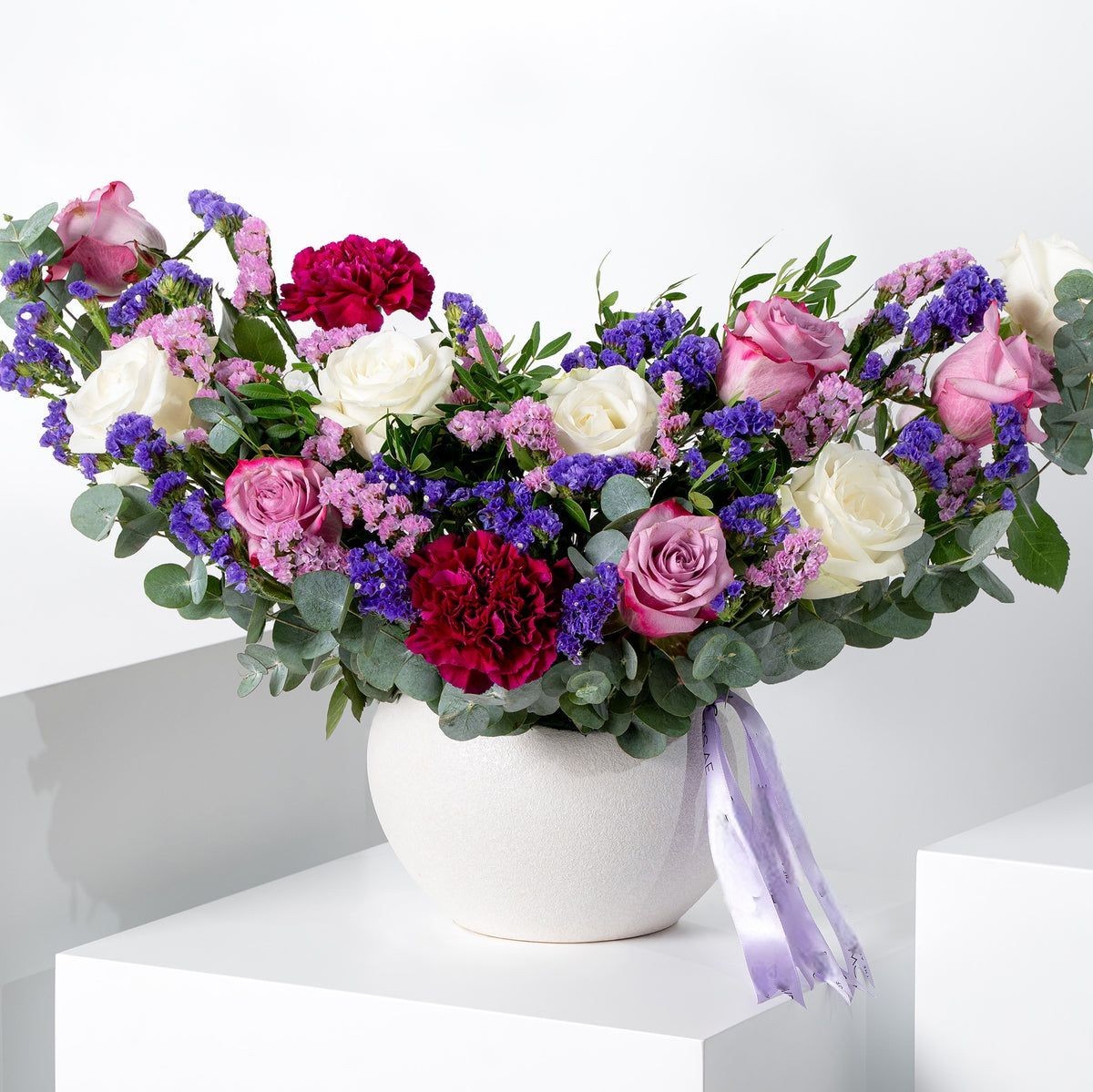 Lavender Floral Vase